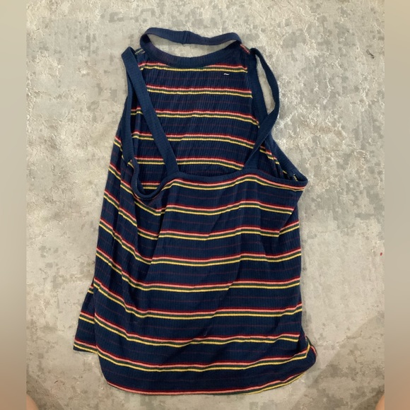 retro colored striped strappy tank - Picture 2 of 2